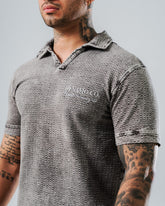 Polo Regular Texturizado Gris